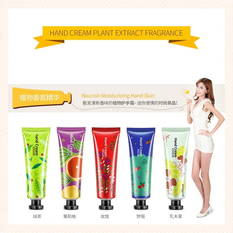 5pcs BIOAQUA Moisturizing Hand Cream