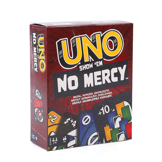 2025 New 168pcs Uno No mercy Game Board Games UNO Cards Table Family Party Entertainment UNO Games Card Toys